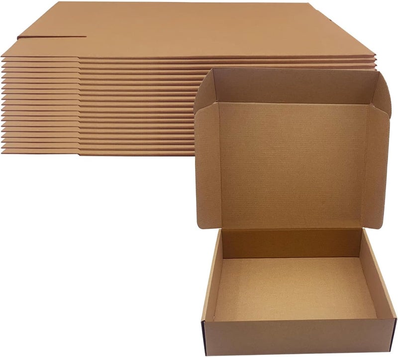 Livejun 12x10x3 inch Shipping Boxes Pack of 20, Brown Corrugated Cardboard Box Mailer Boxes for Packaging Small Business Shipping，Recyclable Moving Storage Mailing Boxes Bulk Book Literature Gift Giving - Image 1